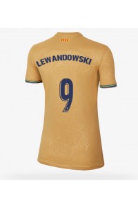 Fotbalové Dres Barcelona Robert Lewandowski #9 Dámské Venkovní Oblečení 2022-23 Krátký Rukáv